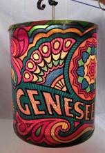 Rare Vintage 1960's Genesee Cream Ale Psychedelic Hanging Motoion Light