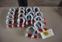 Screw Pin Anchor Shackles (20) (Unused)