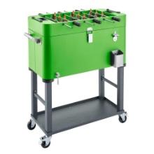 FOOSEBALL COOLER 80QT WITH STAND, NEW IN BOX