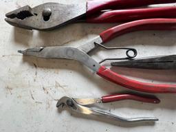 Matco, Snap-On, & MAC Specialty Pliers (7 pcs)