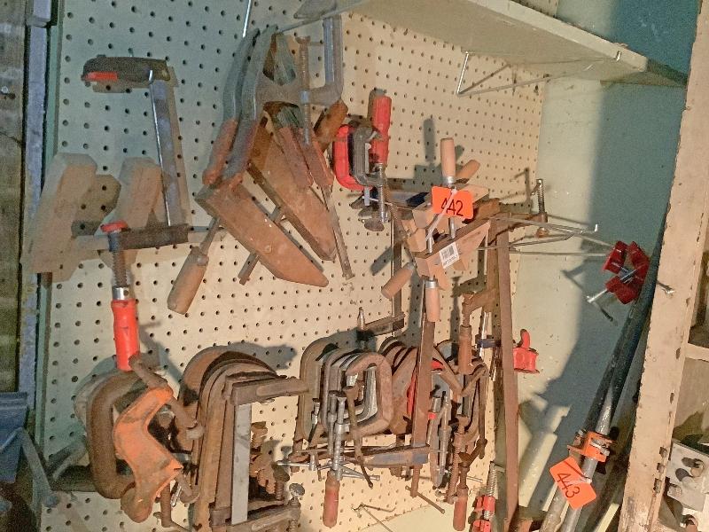 Quantity of Assorted Wood Clamps