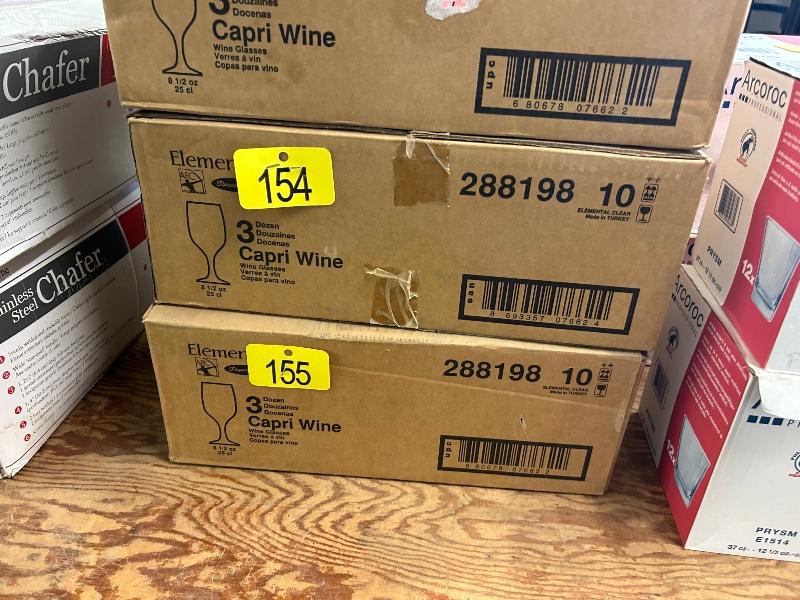 36 New Capri Wine Glasses