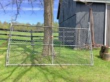10' Chain Link Panel & 4' Chain Link Gate