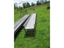 14' Steel Upright Feed Trough