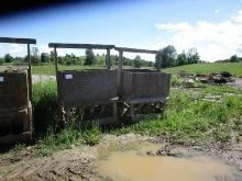 2 Wooden Hay Feeders - As Viewed