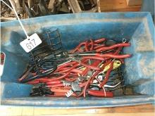 Tote of Pliers - Mostly Snap-on & Mac