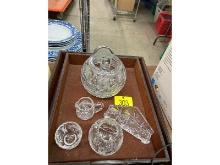 Crystal Pieces & Serving Trays