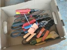 Box of Assorted Tin Snips