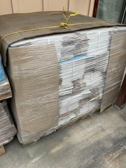 2 pallets with "The Last Coat" cardboard boxes