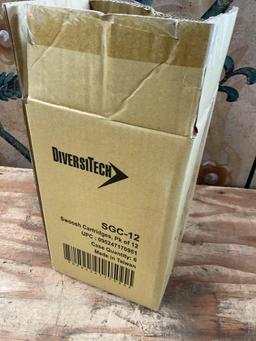 Diversitech Swoosh CO2 cartridges, 20 G capacity, 12 per pack, 6 packs in box