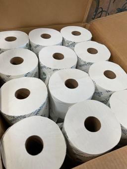 Pacific Blue standard roll 2 ply toilet paper. 48 rolls in box