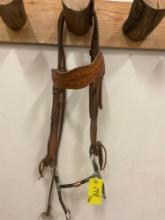 Horse bridal ,no reins, leather