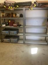 4 Shelving units. Items on or around shelving NOT included.