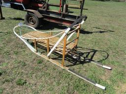 7. DOG SLED WITH POLY & WOOD FRAME
