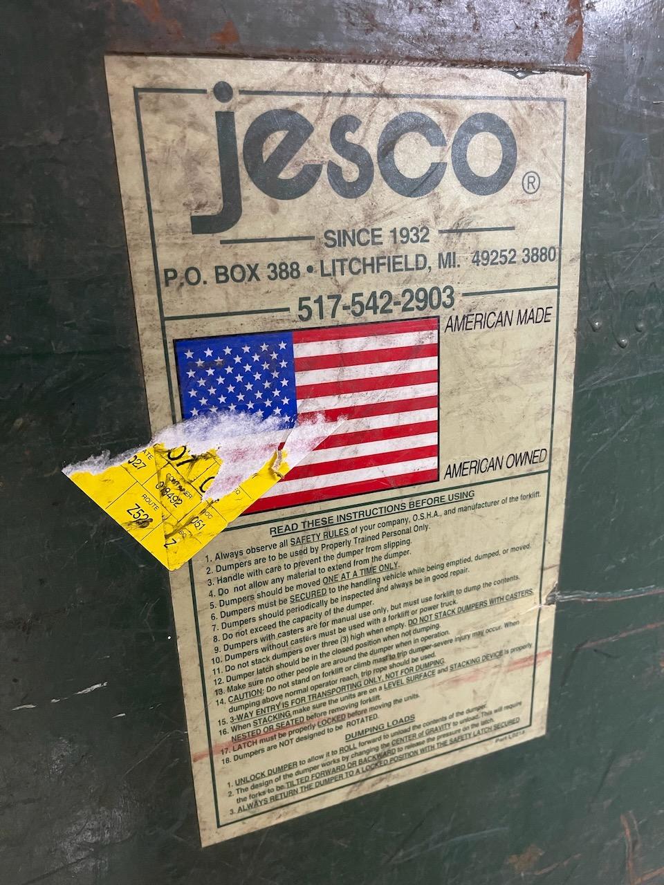 Jesco Self-Dumping Hopper - 211781