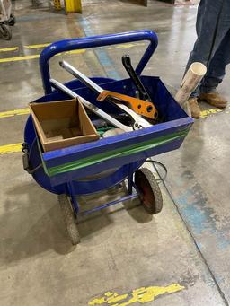 U-Line strapping cart w/ tools and clips