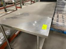 20-10-02-FL 8 Foot Stainless Steal Prep Table