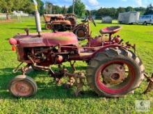 1957 McCormick FarmAll Cub Tractor with Belly and Rear Cultivators