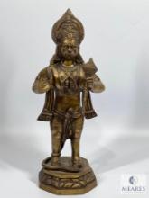 17-inch Brass Vindu Idol Statue