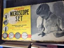 Vintage Gilbert Microscope Set w/ Polaroid Junior