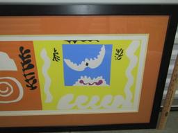 Framed And Double Matted Henri Matisse (?) Print (LOCAL PICK UP ONLY)