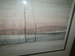 Framed And Triple Matted Limited Edition 245/500 Print " Nature's Solitude " (LOCAL PICK UP ONLY)
