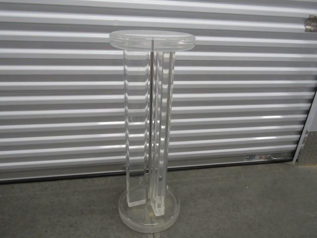 Heavy Acrylic Pedestal Stand (LOCAL PICK UP ONLY)