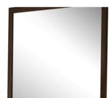 New In Box - Wooden Frame Mirror, Espresso Brown 45" X 35" ( No Shipping)