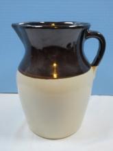 Pottery Stoneware 10" Large Crock Pitcher Base Marked USA