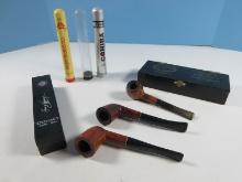 Lot Kay Woodie Prime Grain/Super Grain Both Imported by Briar & Other Tobacco Pipes, 2