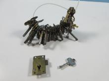 Hard to Find 25 Plus Mini and Small Skeleton Keys Collection Various Sizes and Bits