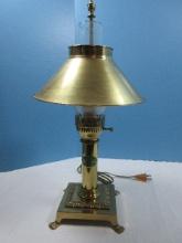 Replica Exquisite Brass Orient Express Luxury Train Paris-Istanbul 20" Table Lamp Paw Foot Base