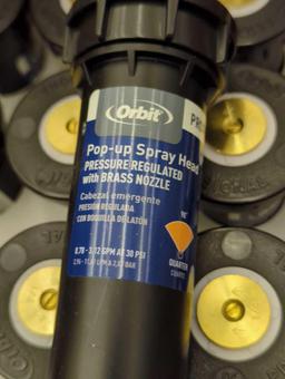 Box lot of 3 Orbit 3 in. Professional Pressure Regulated Spray Head Sprinkler with Brass Quarter