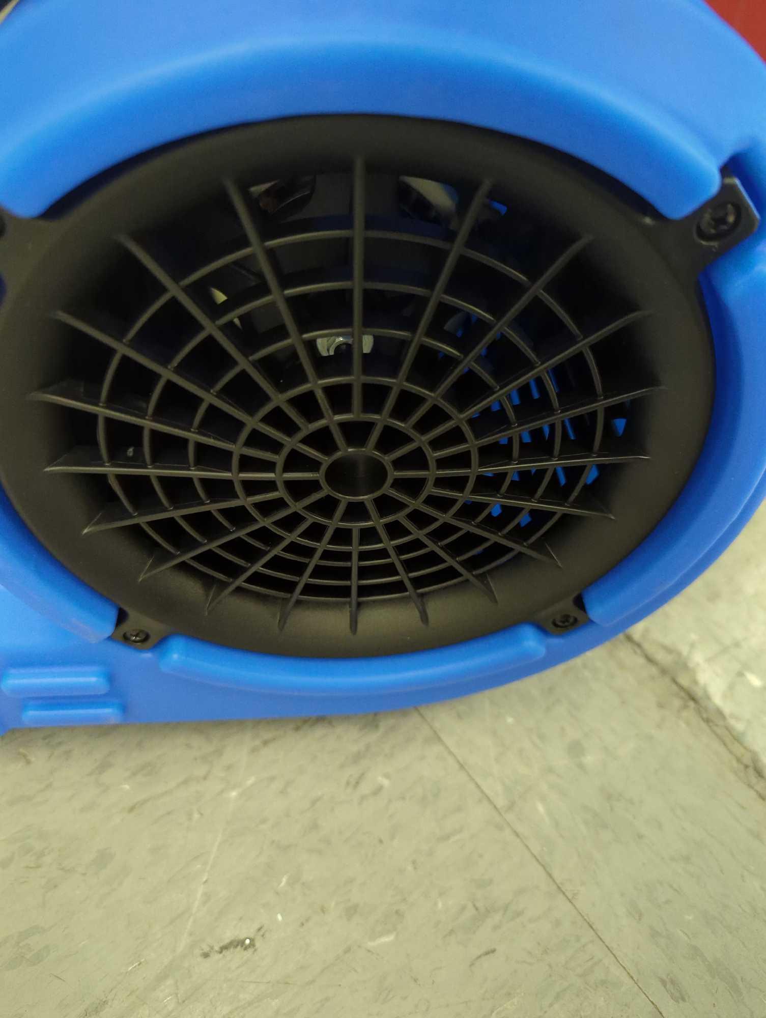 B-Air 1/8 HP Air Mover Carpet Dryer Floor Blower Fan for Home Use in Blue, Appears to be New in