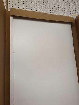 Hampton Bay 24 in. W x 84 in. H Refrigerator End Panel in Satin White. Comes in open box as is shown