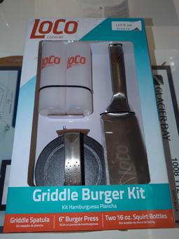 LOCO Griddle Burger Cooking Accessory Kit, Retail Price $40, Appears to be New in the Box, What You