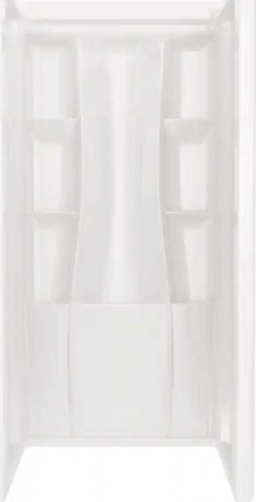 Delta Classic 500 36 in. W x 73.25 in. H x 36 in. D 3-Piece Direct-to-Stud Alcove Shower Surrounds