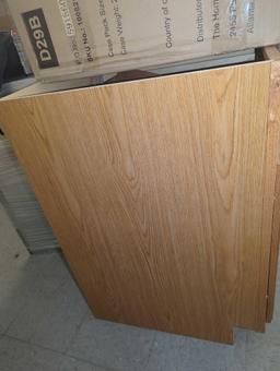 Hampton Bay Hampton Assembled Base Kitchen Cabinet in Medium Oak with Ball-Bearing Drawer Glides,