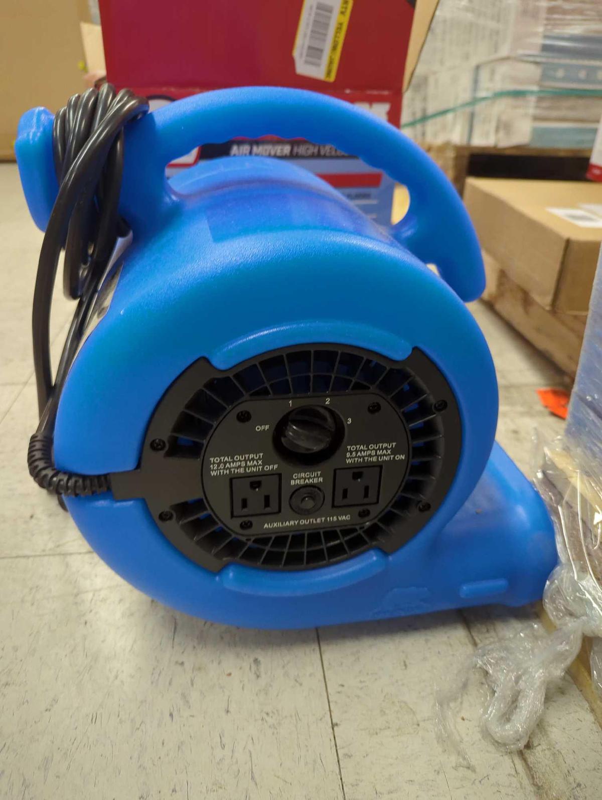 B-Air 1/4 HP Air Mover Blower Fan for Water Damage Restoration Carpet Dryer Floor Home and Plumbing