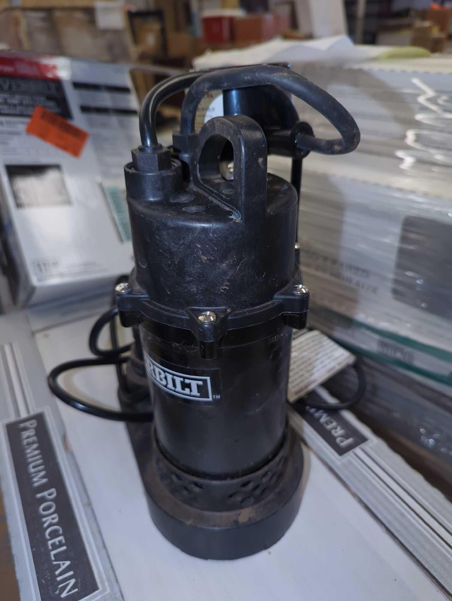 Everbilt 1/4 HP Aluminum Sump Pump Vertical Switch, Retail Price $99, Appears to be Used, What You