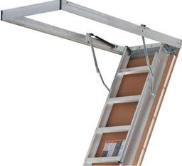 Louisville Ladder Energy Efficient 10 ft.- 12 ft., 25.5 in. x 63 in. Insulated Aluminum Attic Ladder