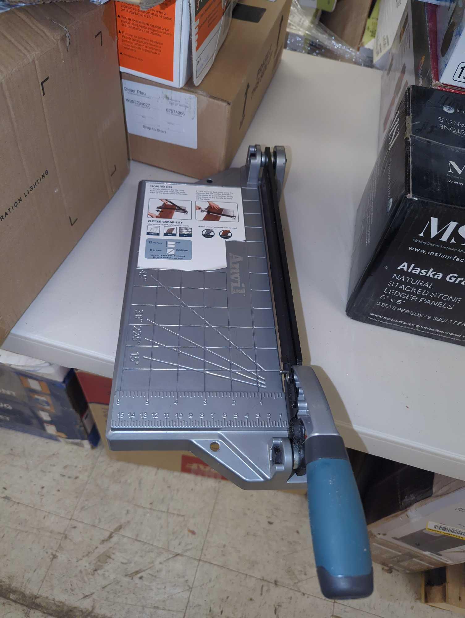 Anvil 12 in. Luxury Vinyl Tile (LVT) Cutter, Retail Price $70, Appears to be Used, What You See in