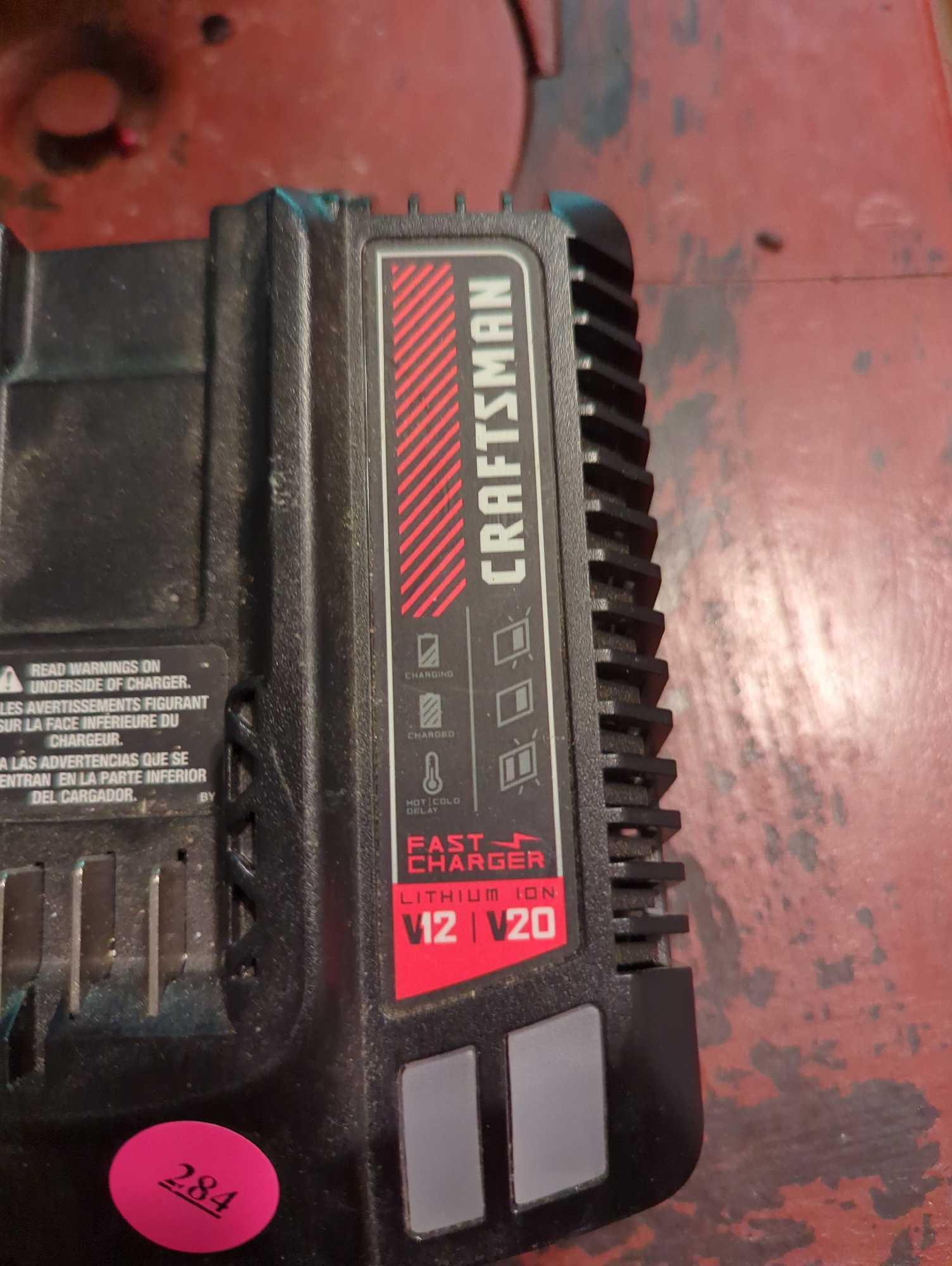 (KIT) CRAFTSMAN CMCB102 TYPE 1 -12V 20V MAX LITHIUM-ION BATTERY CHARGER, IS IN GREAT CONDITION, WHAT