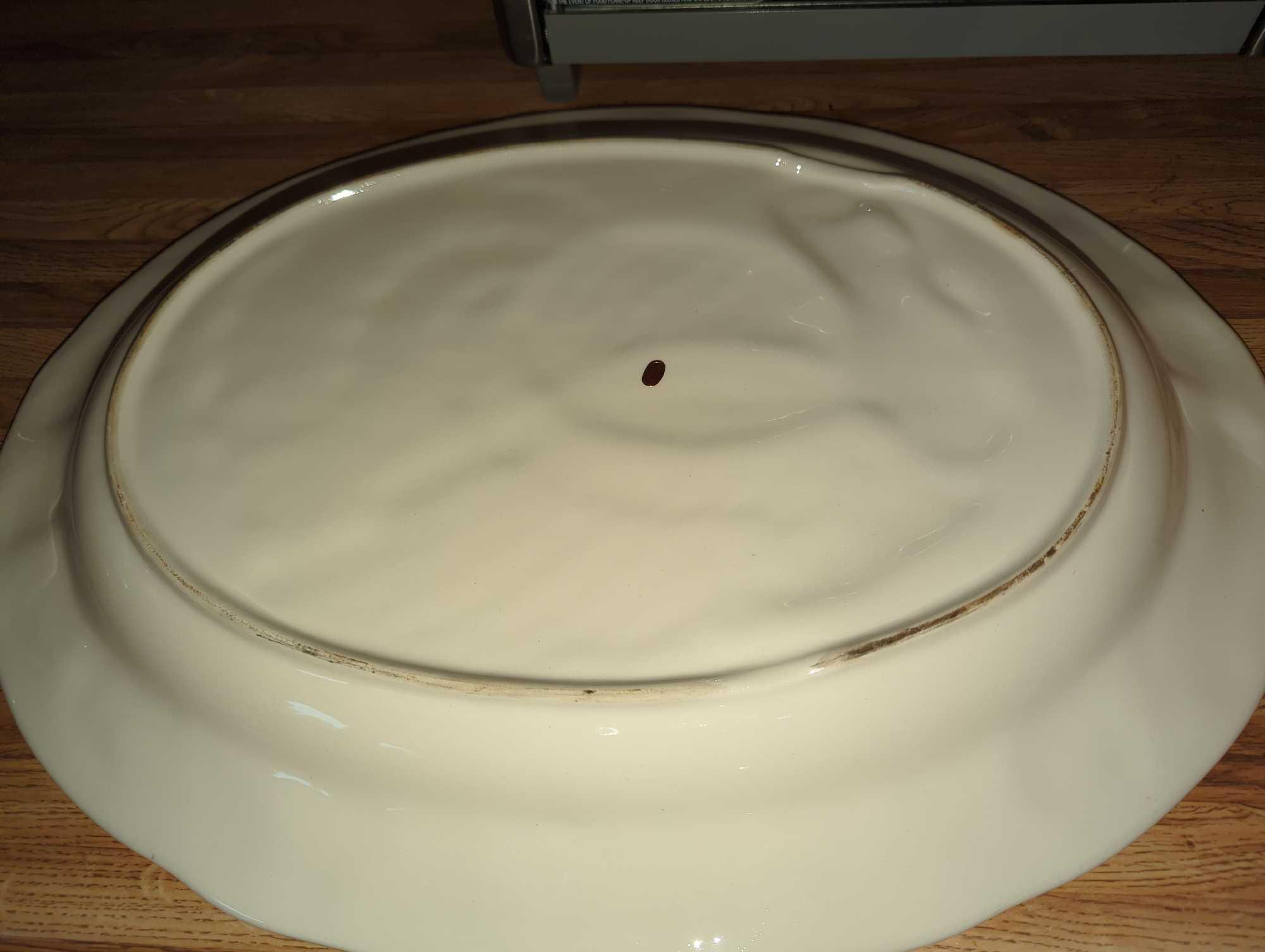 (KIT) GORGEOUS LARGE 18.75?X 14.25? TURKEY PLATTER, THANKSGIVING, HARVEST, HOLIDAY, WHAT YOU SEE IN