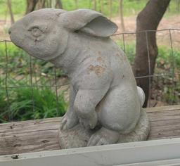 Cement Rabbit Statue $1 STS