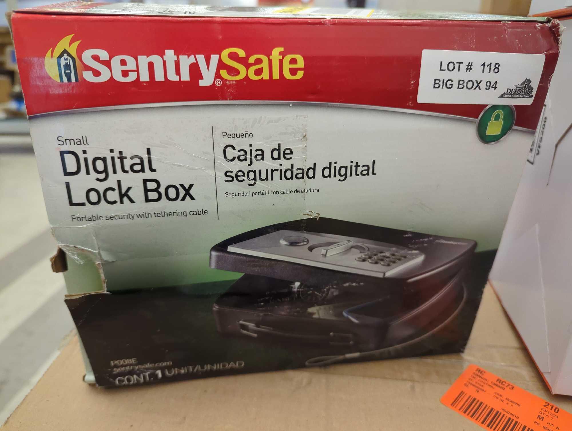 Parts and Pieces to SentrySafe 0.08 cu. ft. Portable Safe Box with Digital Lock, Retail Price $44,
