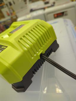 RYOBI 40V Lithium-Ion Rapid Charger, Retail Price $119, Appears to be Used, What You See in the