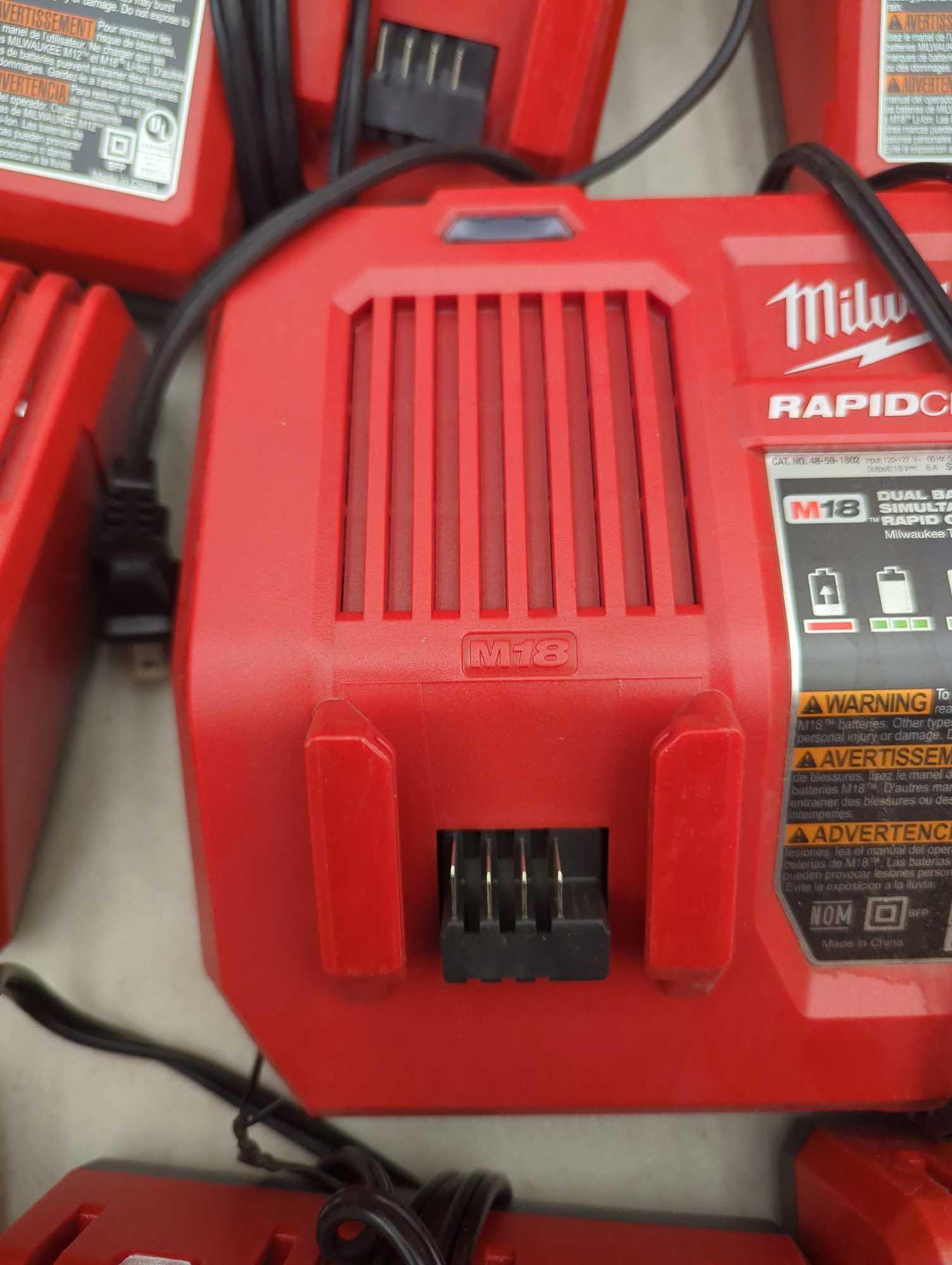 Milwaukee M18 18-Volt Lithium-Ion Dual Bay Rapid Battery Charger, Appears to be New Out of the Box