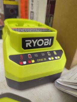 (No Battery) RYOBI ONE+ 18V Cordless Compact Glue Gun Kit with 18V Charger, Appears to be New in