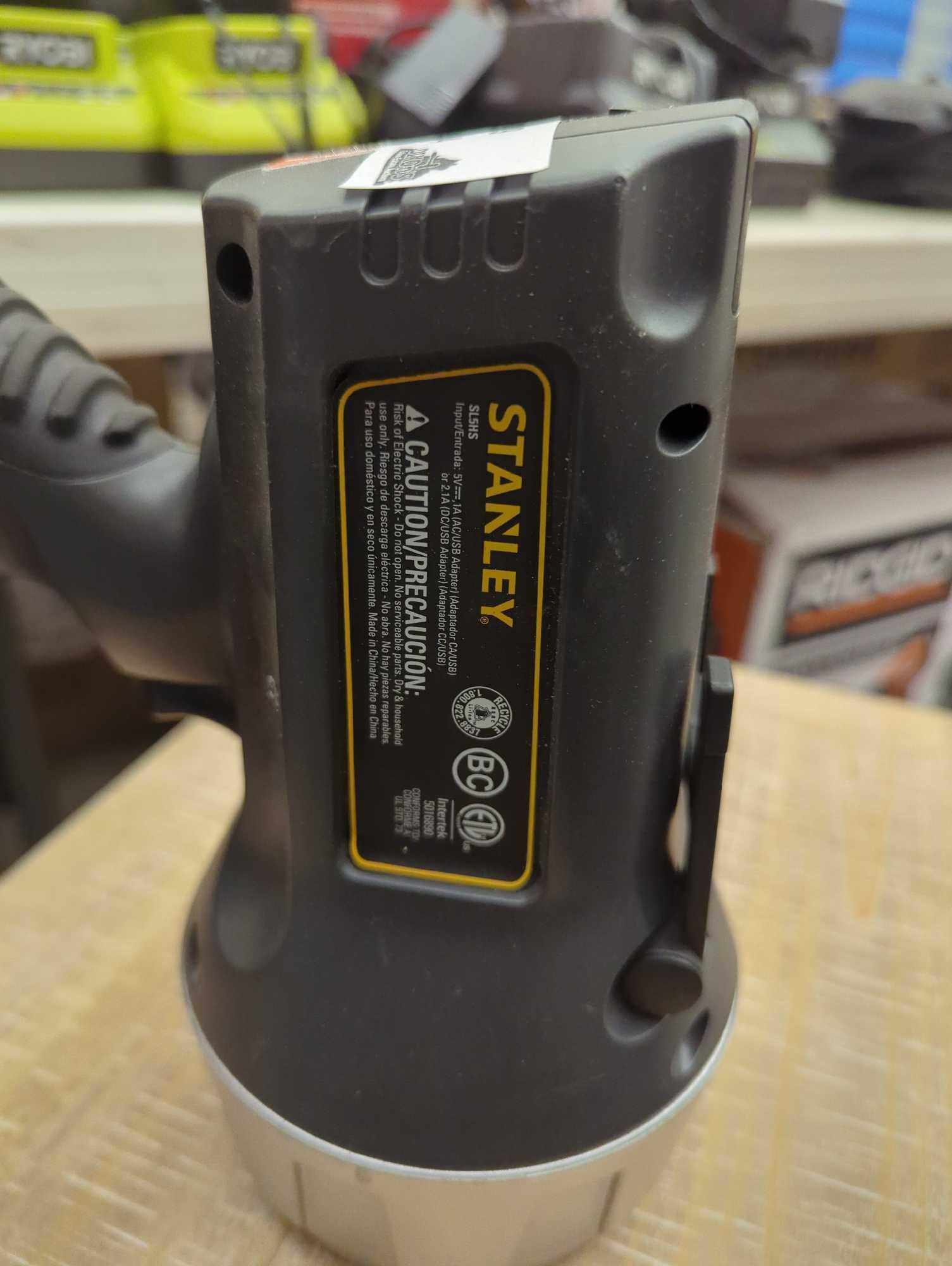 (Missing Charging Cord) Stanley Rechargeable 1200 Lumens LED Lithium-Ion Hand-Held Portable Handheld